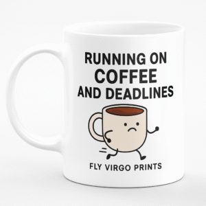 Running on Coffee and Deadlines Mug